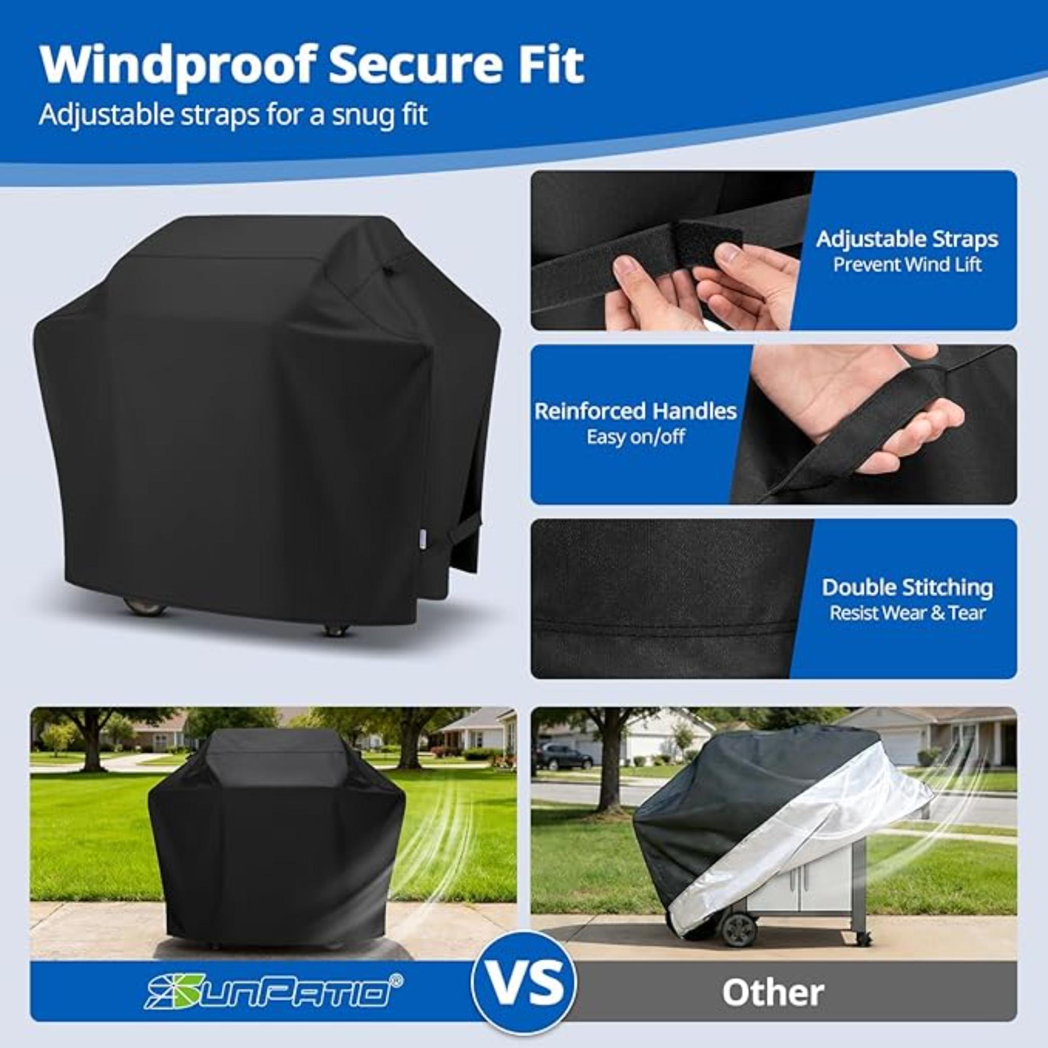 65 Inch Heavy Duty Waterproof Outdoor BBQ Grill Cover UV Protection Durable